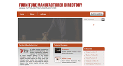 Desktop Screenshot of furnituremanufacturer.net